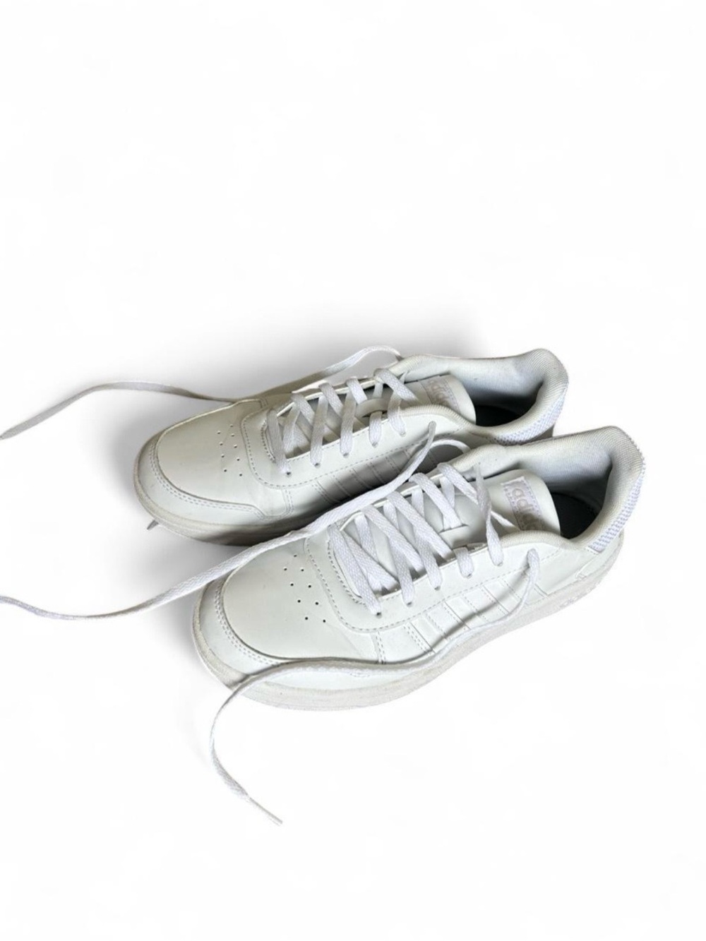 adidas White Low-Top Lace-Up Sneakers